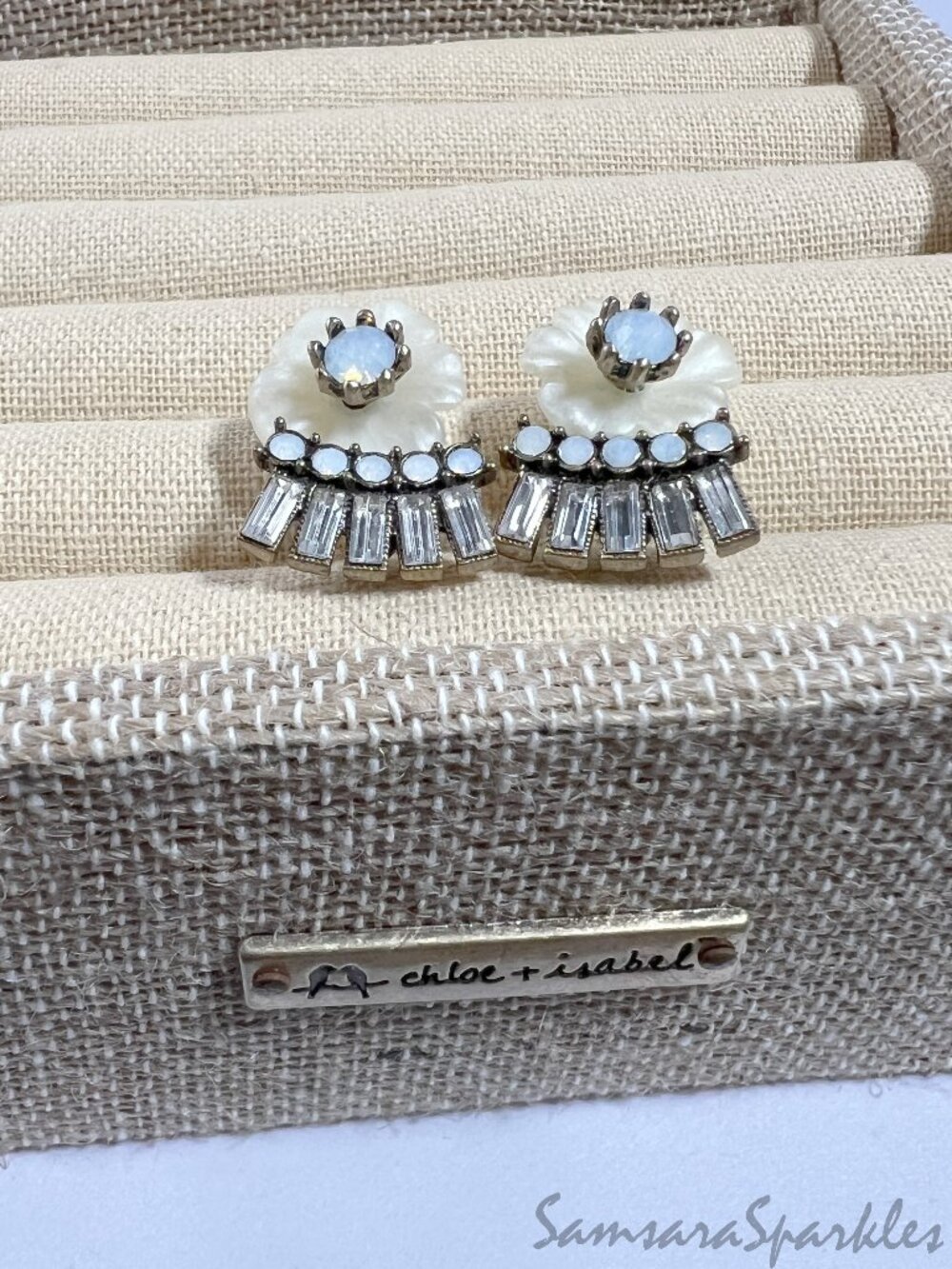 Chloe + Isabel Floral Statement Necklace + Bracelet + Earrings Three Piece Set - Picture 5 of 11